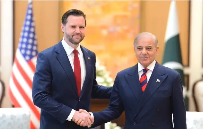شهباز شریف با ونس دیدار کرد