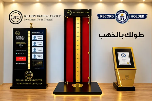 عرض أطول سبيكة ذهبية في العالم في الشارقة