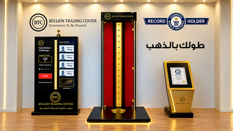 عرض أطول سبيكة ذهبية في العالم في الشارقة