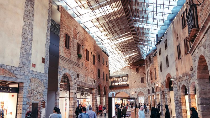Top brands are always on sale at this European-style Dubai mall
