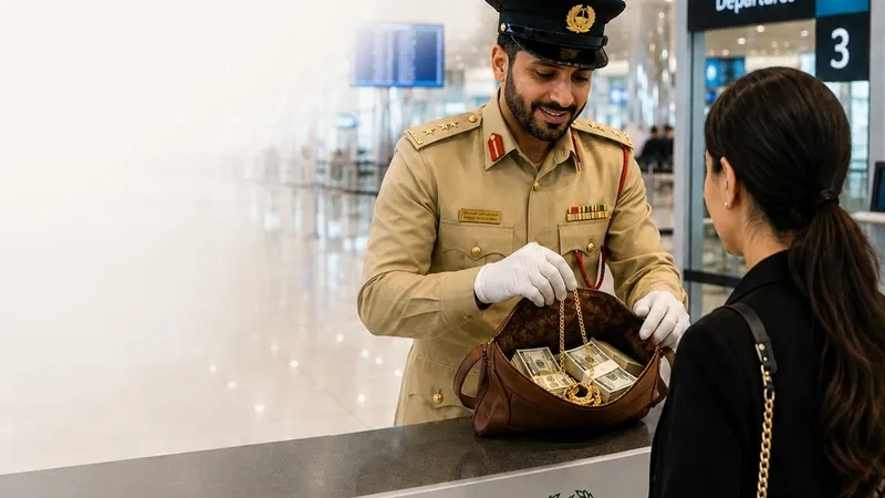 پلیس دبی پیش از پرواز، کیف گمشده زنی را با ۲۰ هزار دلار پول نقد و طلا پیدا کرد