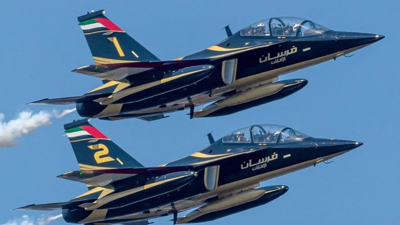 UAE’s Al Fursan aerobatic team participates in US Independence Day celebrations
