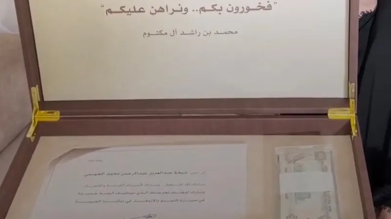 حاکم دبی با جوایز ۱۰۰ هزار درهمی دانش‌آموزان برتر را غافلگیر کرد: «به شما افتخار می‌کنیم»