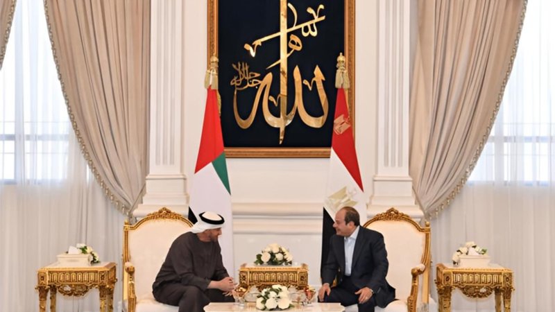 شیخ محمد بن زاید در مصر با السیسی دیدار کرد