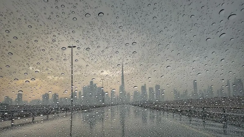پیش‌بینی بارندگی در امارات تا ۶ آگوست