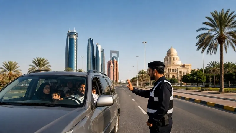 پلیس ابوظبی به رانندگان درباره سوار کردن مسافر بیش از ظرفیت خودرو هشدار داد؛ ۵۰۰ درهم جریمه و چهار نمره سیاه