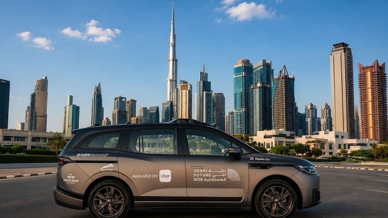 روبوتاکسی‌های کاملاً بدون راننده Apollo Go به اوبر دبی اضافه شدند
