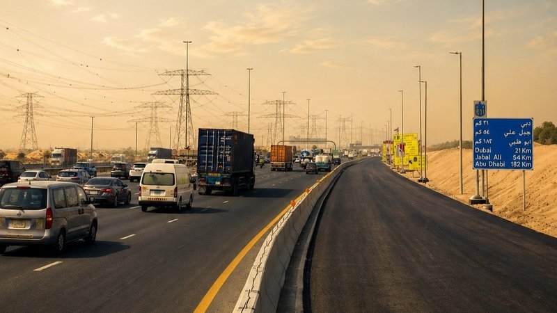 دبی ۳۰ آگوست دو لاین جدید در جاده امارات افتتاح می‌کند
