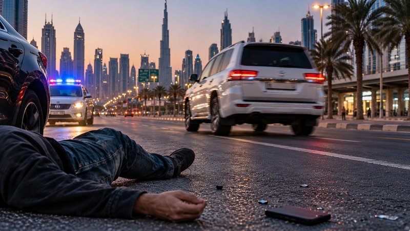Unlicensed driver hits pedestrian in Dubai and flees; fined Dh5,000