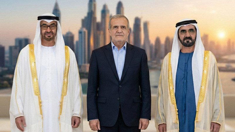 تبریک سران امارات به رئیس‌جمهور ایران به مناسبت سالگرد پیروزی انقلاب