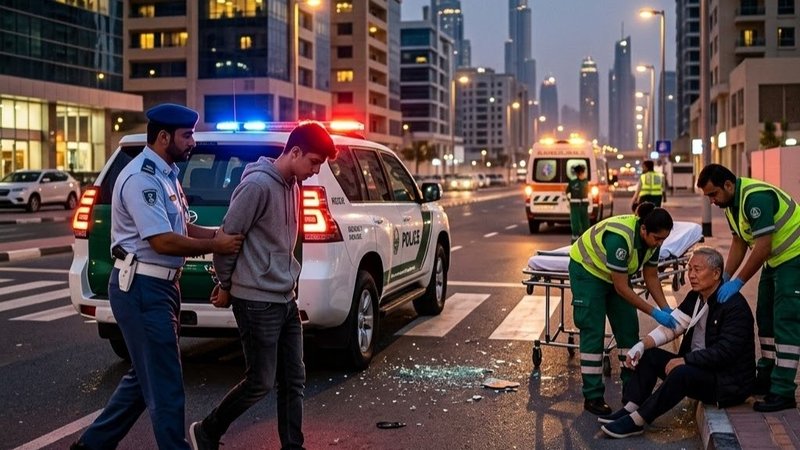 بازداشت راننده ۱۴ ساله در دبی به اتهام تصادف با مقیم چینی و فرار از صحنه