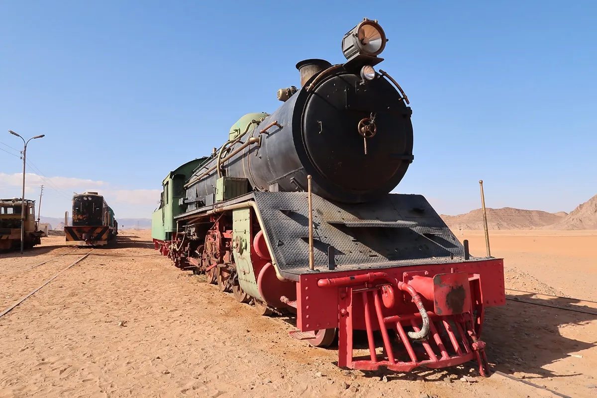 Locomotive-at-Hejaz-Railway-station