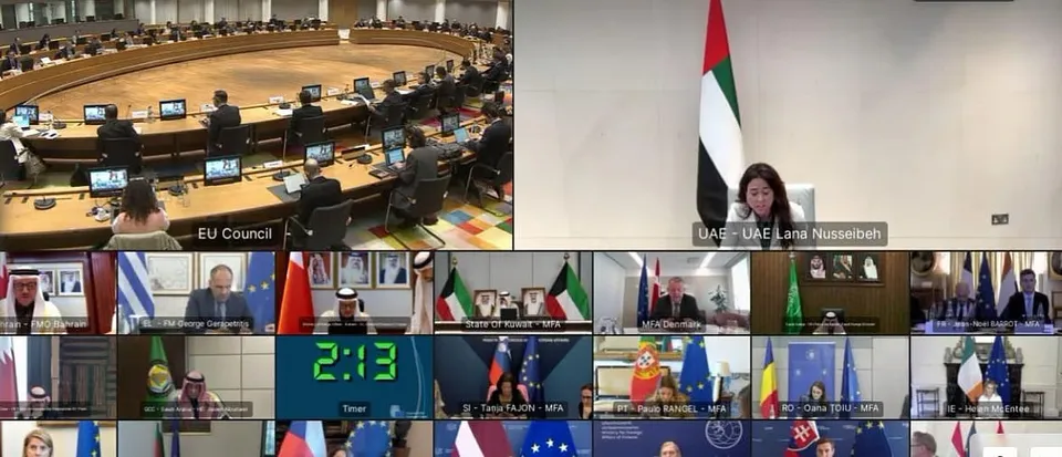 سخنرانی وزیر مشاور امارات در نشست وزرای خارجه اتحادیه اروپا و شورای همکاری