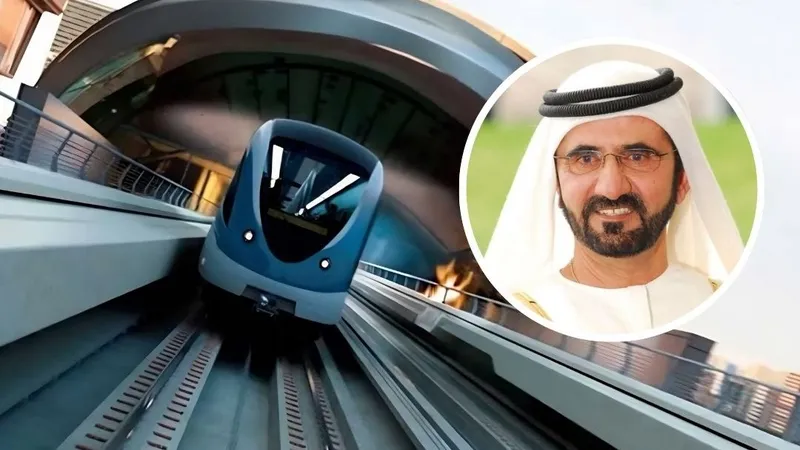 شیخ محمد عملیات حفاری تونل‌های خط آبی متروی دبی را افتتاح کرد