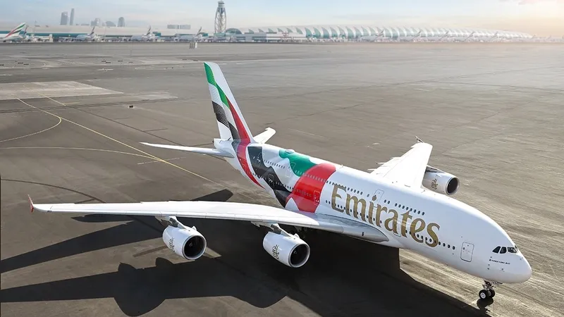 رونمایی هواپیمایی امارات از نقش جدید پرچم امارات بر روی ایرباس A380