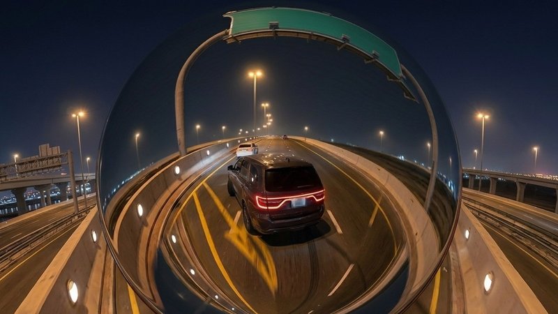 پلیس دبی راننده متخلف را به‌دلیل حرکات خطرناک بازداشت کرد