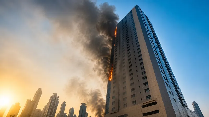 آتش‌سوزی برج مسکونی در عجمان بدون تلفات مهار شد