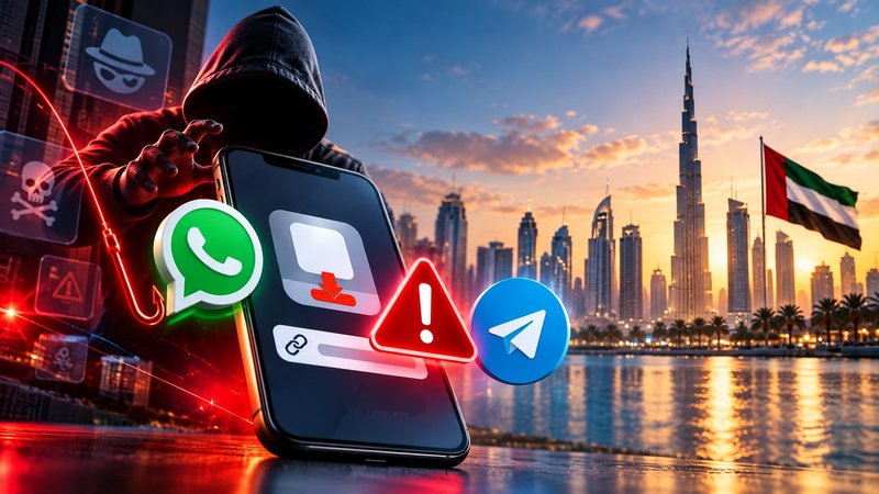خبراء الأمن السيبراني في الإمارات يحذرون من روابط تطبيقات مزيفة عبر واتساب وتيليغرام